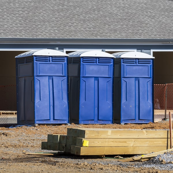 are there any restrictions on where i can place the porta potties during my rental period in Isle La Motte